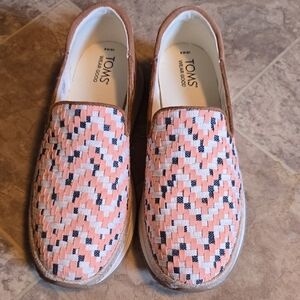 TOMS Multicolor Woven Slip-Ons
